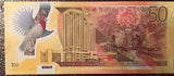 Trinidad and Tobago 50 Dollars New 2014 Polymer Commemorative Uncirculated.