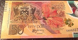 Trinidad and Tobago 50 Dollars New 2014 Polymer Commemorative Uncirculated.