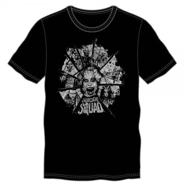 DC Comics Men's Suicide Squad Shattered T-Shirt (Large) – Lime Miami