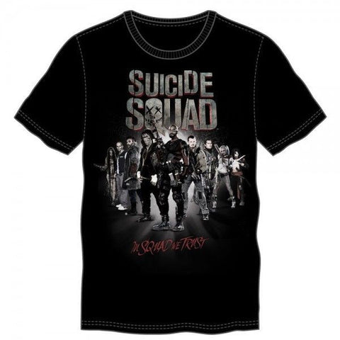 Suicide Squad Group In Squad We Trust Tee Shirt