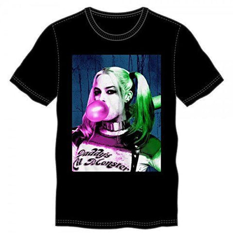 Suicide Squad Harley Quinn Bubble Gum T-Shirt (Large)