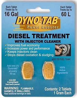 Dyno-tab® Diesel Treatment with Injector Cleaner 2-tab Card