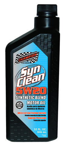 Champion Brands 4230H-Each 'SynClean' 5W-20 SN/GF-5 Synthetic Blend Motor Oil