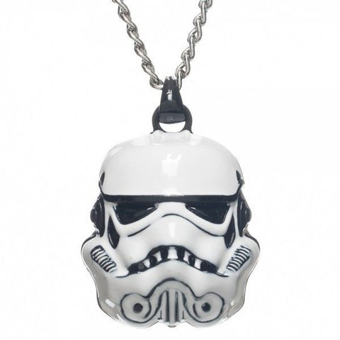 Star Wars 3D Storm Trooper Pendant Necklace 24 in chain Free Ship
