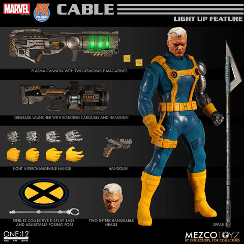Mezco One:12 Cable * PX Previews Exclusive Action Figure Authentic 6-Inch