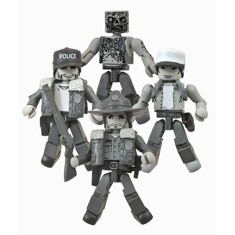 The Walking Dead Days Gone Bye Black and White Minimates Box Set - SDCC 2014 Exclusive
