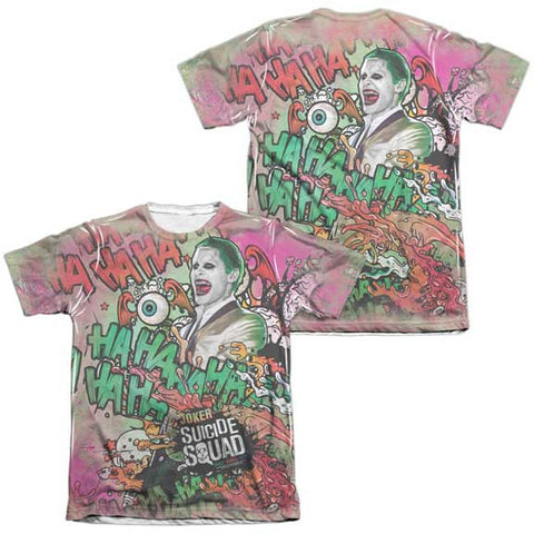 Suicide Squad Joker Psychedelic Cartoon (FB Print) Mens Sublimation Shirt