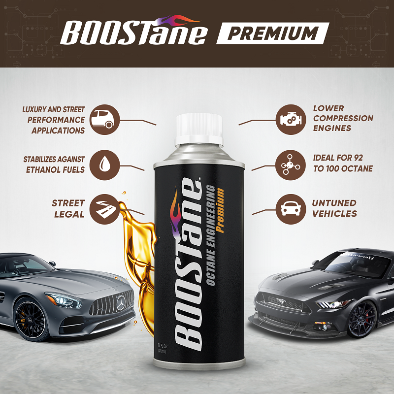 BOOSTane Premium Automotive Octane Booster 16oz (OCT16PRE) 36 Pack Cas Lime Miami
