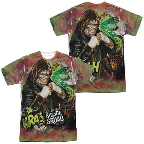 Suicide Squad Killer Croc Psychedelic 100% Polyester Sublimated Front & Back