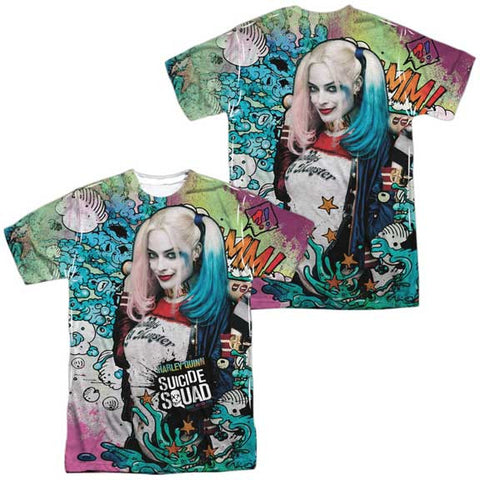Suicide Squad Harley Quinn Psychedelic FRONT/BACK PRINT