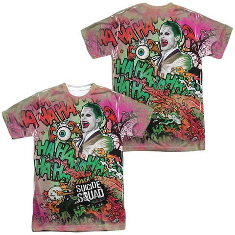 Suicide Squad - Joker Psychedelic Cartoon All Over Print T-Shirt